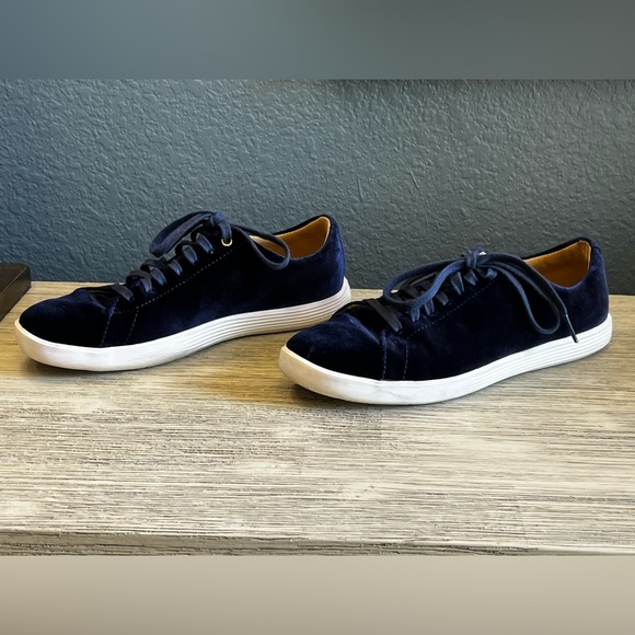 Cole Haan Shoes - Cole Haan Grand Crosscourt Dark Blue Velvet Sneakers EUC
